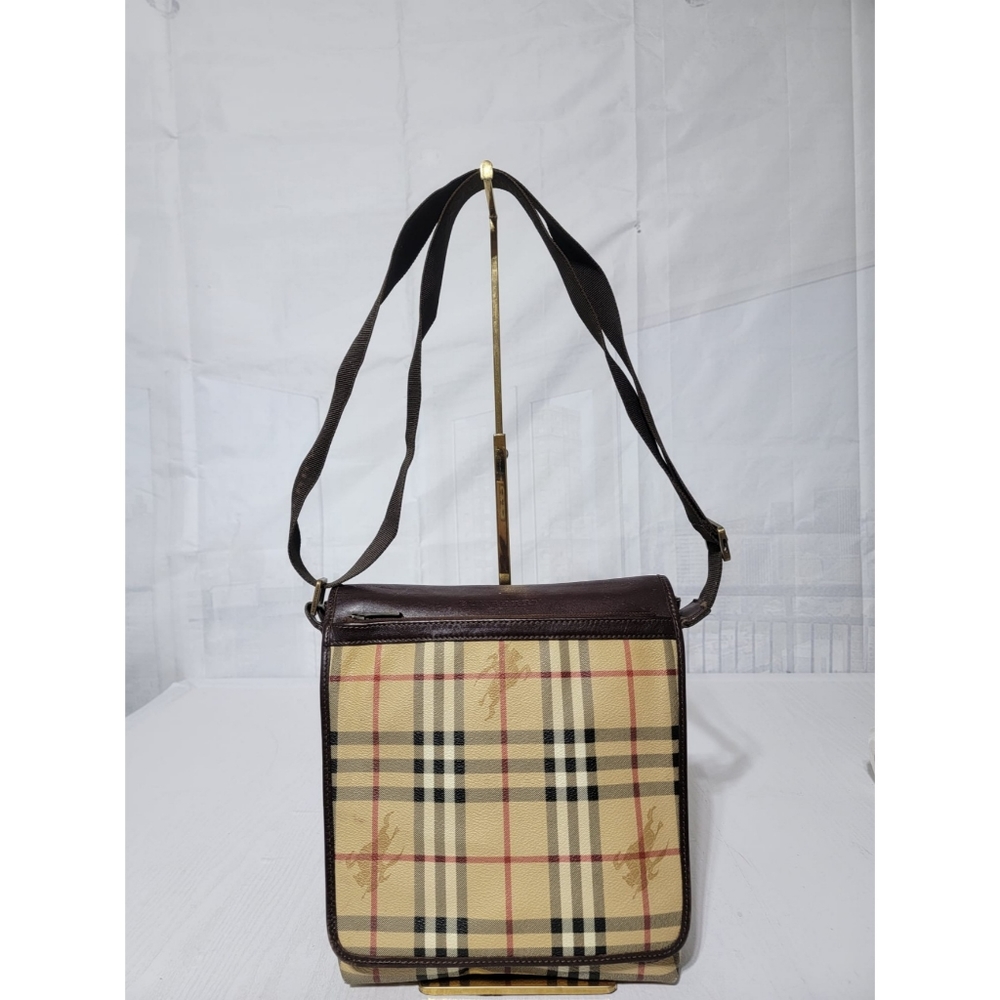 Burberry Haymarket Check Flap Crossbody Bag - Picture 5 of 14